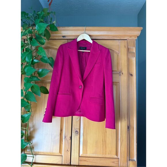 Escada Angora 98%Virgin Wool Pink Blazer Jacket Sz 38 Made In Croatia - Picture 4 of 16
